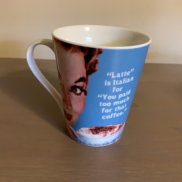 Ephemera “Latte” Cheeky Retro Inspired Vintage Style Ceramic Mug - Picture 6 of 8